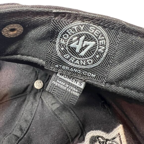 Pittsburgh Penguins Women's Strapback Hat Cap Gold Sequin Logo NHL Hockey - Picture 8 of 11